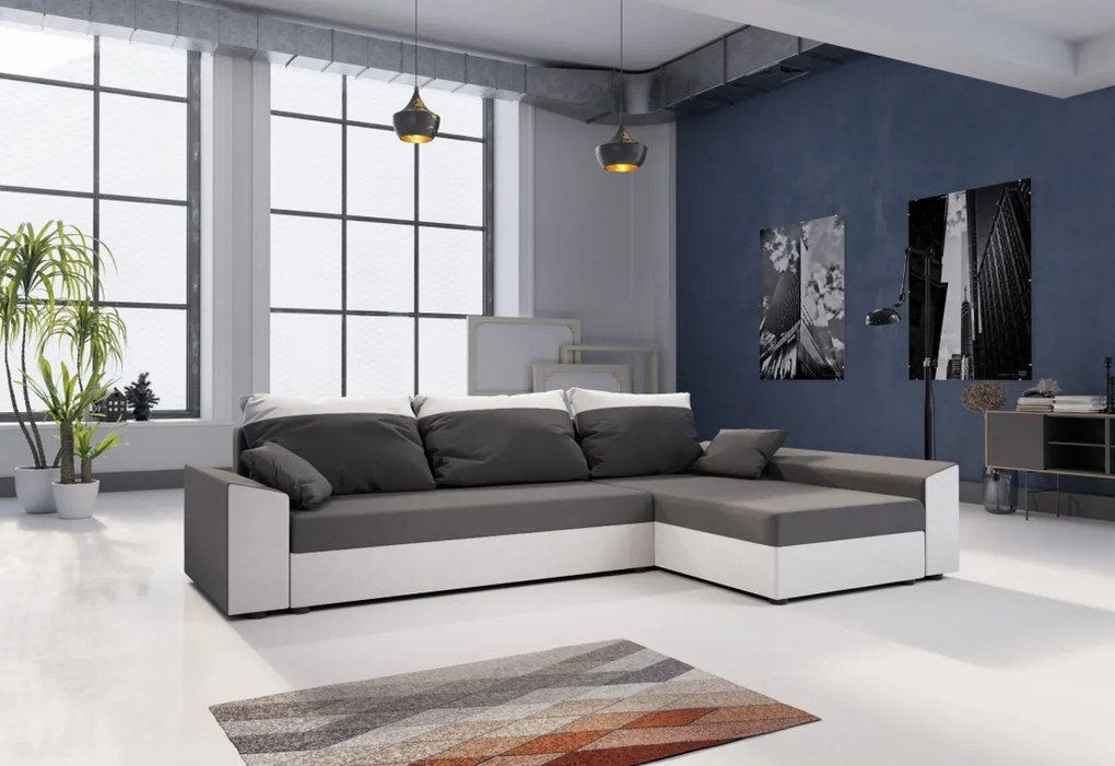 PAMELA ágyázható sarok ülőgarnitúra, 245x85x140, mikrofázis 27/31, jobb