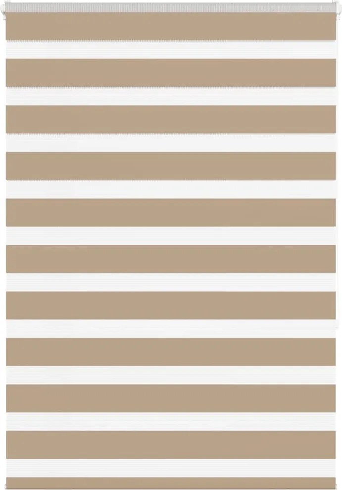 vidaXL zebrafüggönnyel homokbarna szövetszélesség 105,9 cm poliészter