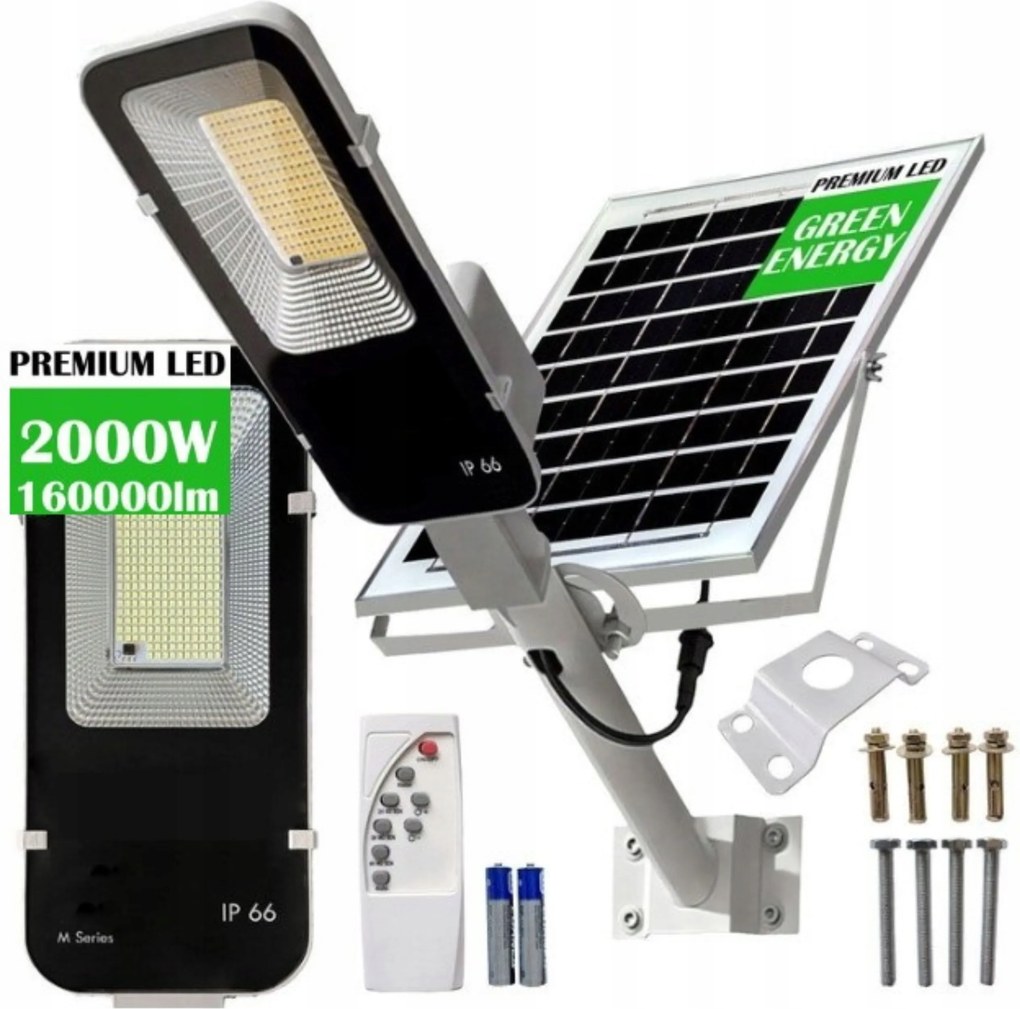 Erős Napelemes Kerti Lámpa Utcai Lámpa Led Szürkületi Mozgásérzékelő