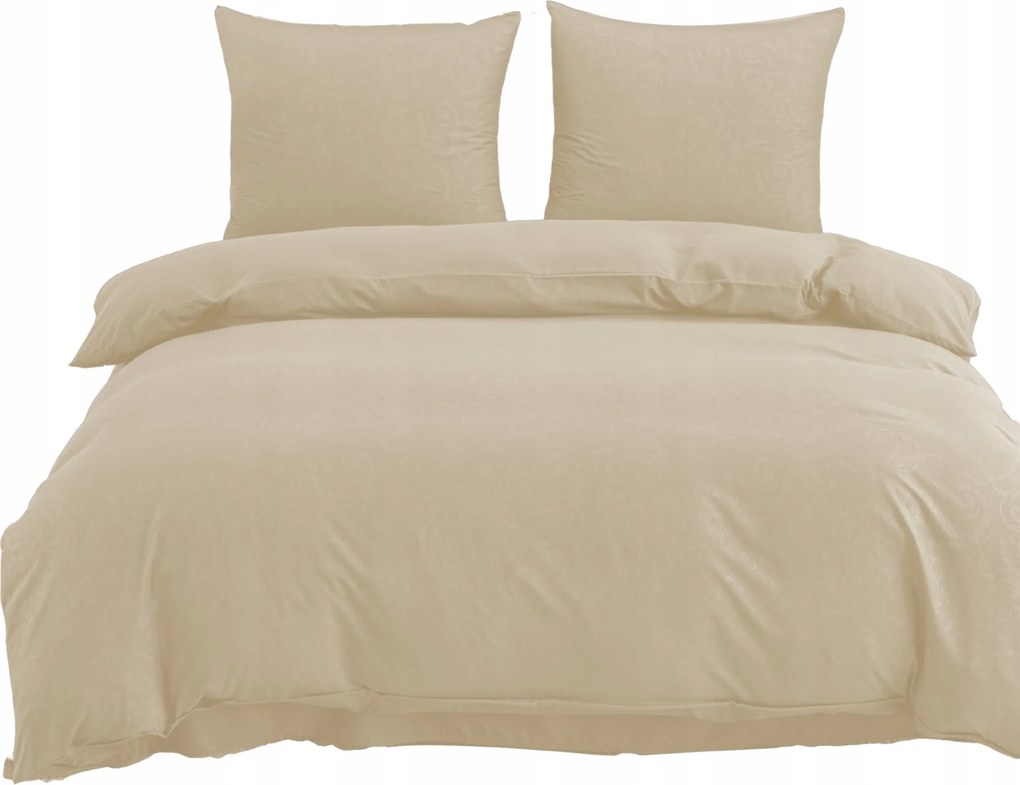 Ágynemű Garnitúra Dombornyomott Mintával 160x200 Bézs