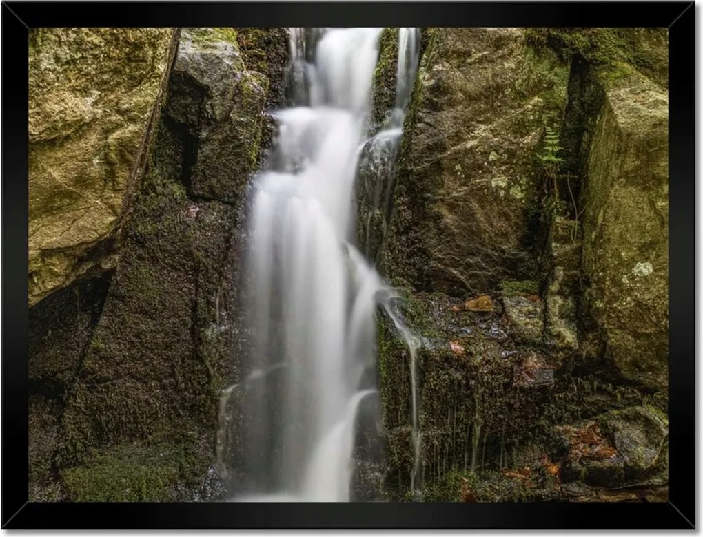 Poszterek keretben 40x30 Vízesés Erdei zuhatag