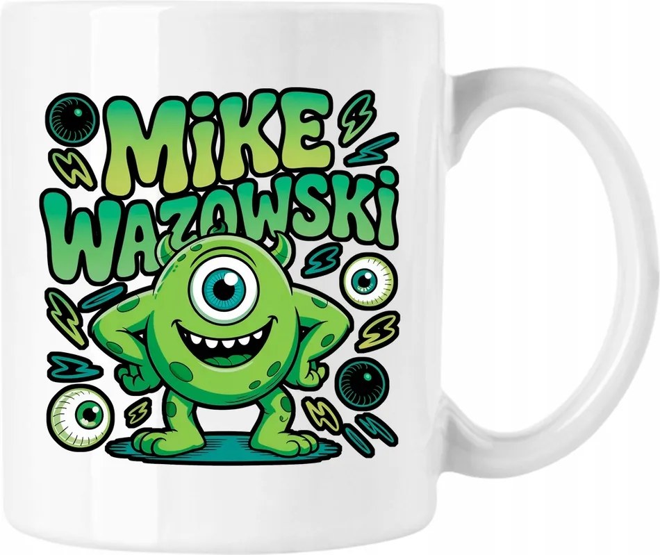 Wazowski Bögre Mese Színes Fehér 330ml
