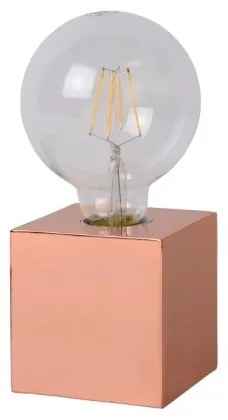 Lucide 20500/05/17 - LED asztali lámpa CUBICO 1xE27/5W/230V réz