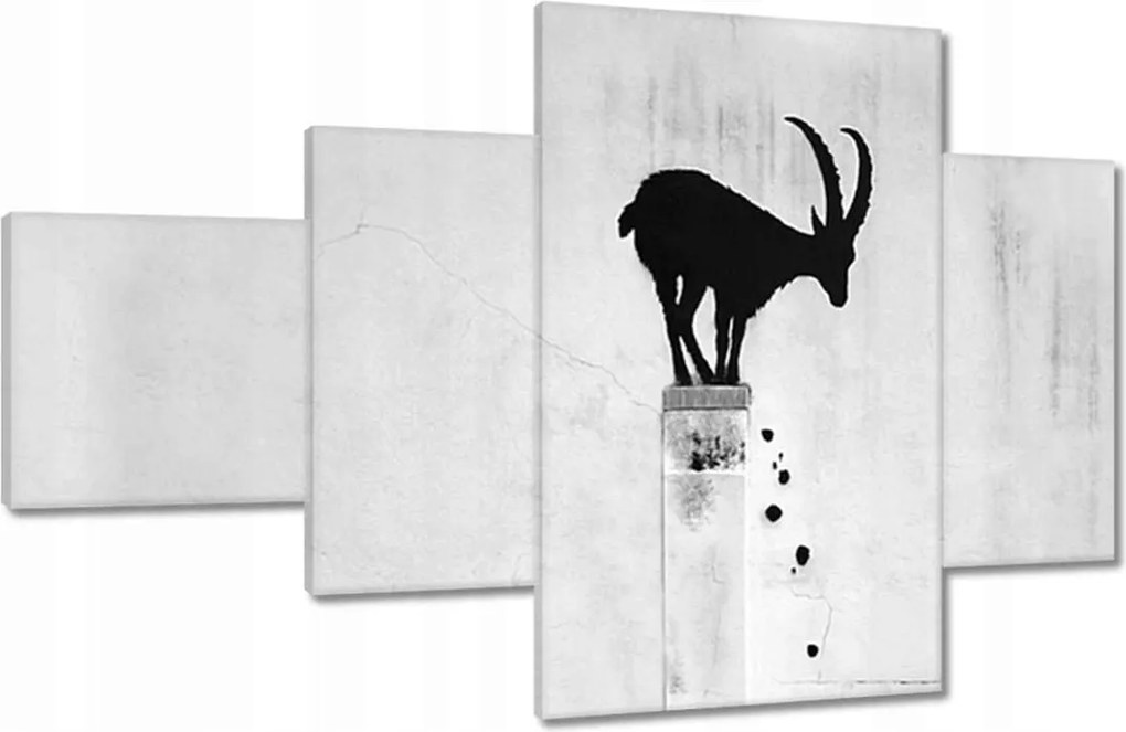Képek 130x80 Kozica Banksy Hegyi gazella Nincs magánélet Falfestmény