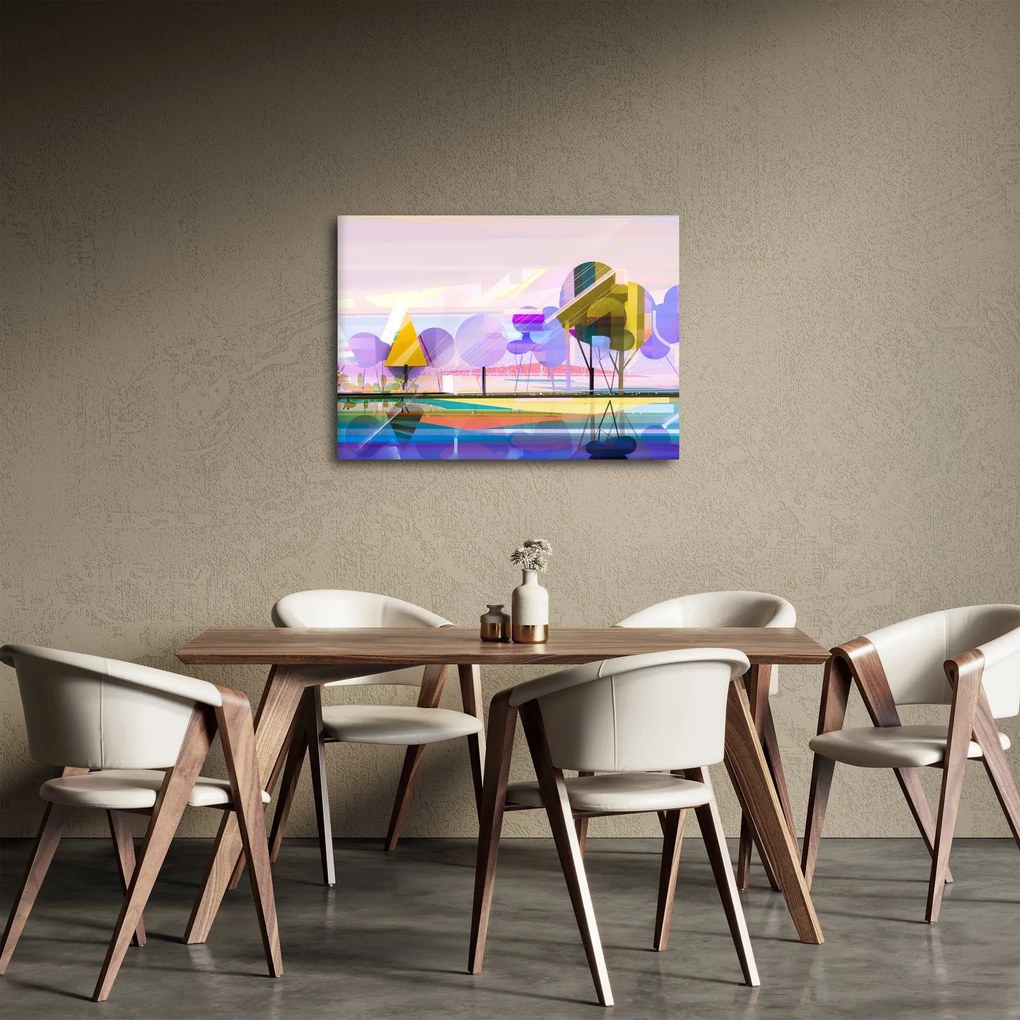 Kép - absztrakció, táj (70x50 cm)