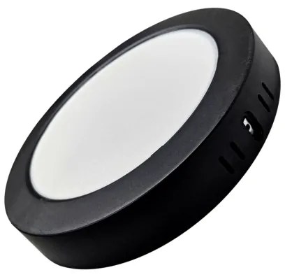 LED Mennyezeti lámpa ROUND LED/18W/230V 4000K átm. 21,7 cm fekete