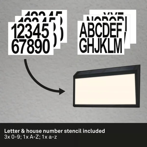 Briloner 3797015 - LED napelemes házszám LED/0,5W/1,2 IP44