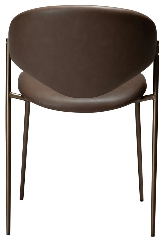 Sötétbarna bőrutánzat étkezőszék Zone – DAN-FORM Denmark