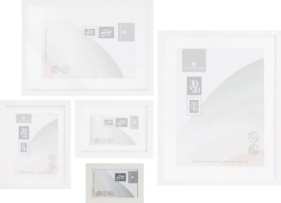 Fehér álló-fali képkeret 12,5x17,5 cm Sencillo – Casa Selección