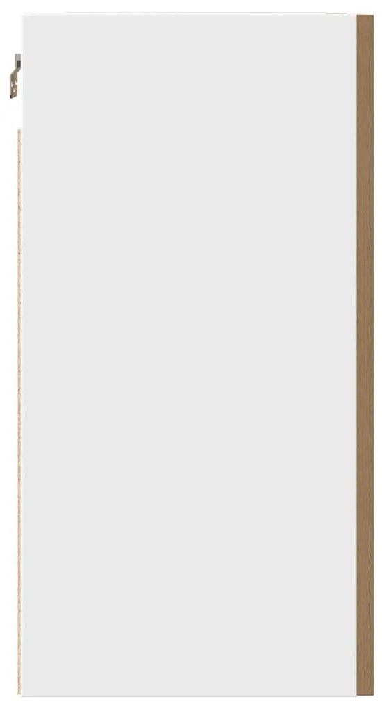 “Lyon” 2 db kézműves tölgy színű szerelt fa függő szekrény