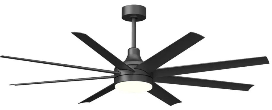 Aigostar B.V. Aigostar-LED Dimmelhető mennyezeti ventilátor LED/24W/230V 2700-6500K 165cm + távirányító fekete AI1569