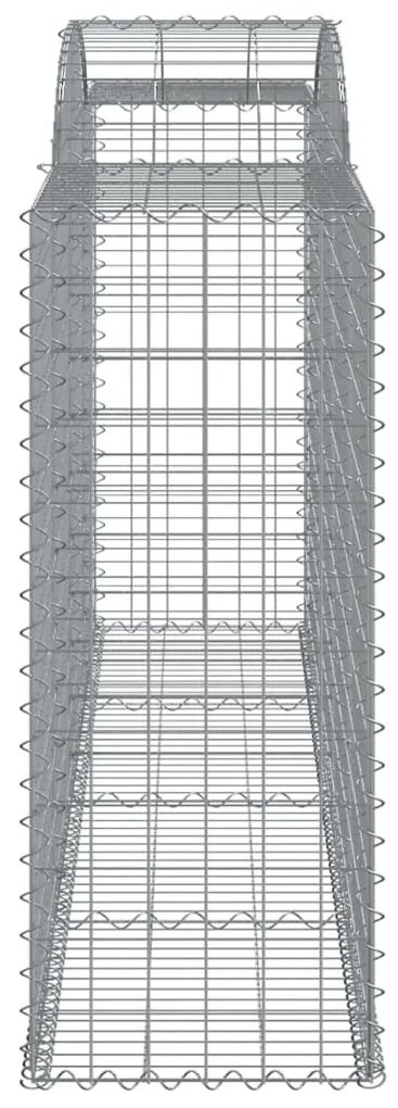 30 db íves horganyzott vas gabion kosár 300x50x120/140 cm