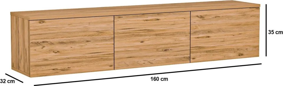 Neon TV-állvány, atlanti fenyő, 160 cm