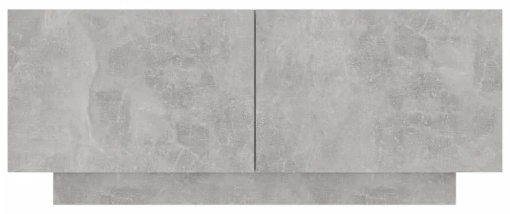 betonszürke szerelt fa TV-szekrény 100x35x40 cm