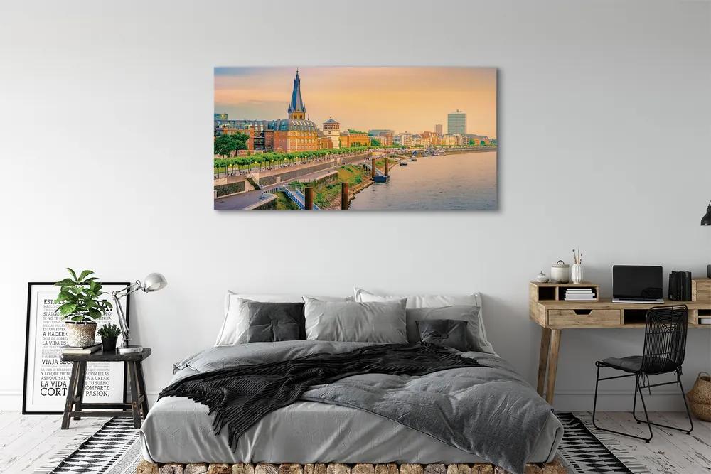 Canvas képek Németország Sunrise River 100x50 cm