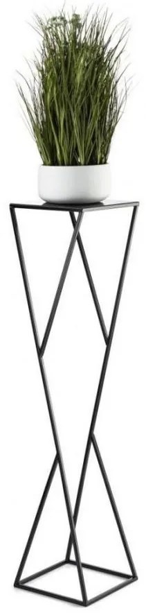 LOFT virágtartó állvány 100x23,5 cm fekete