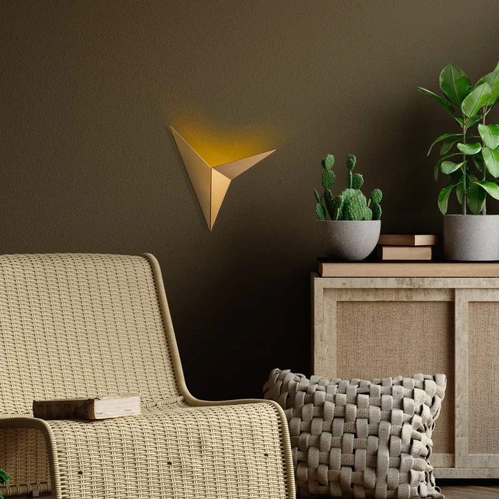 Kus Nuw-3204 arany fém LED falilámpa