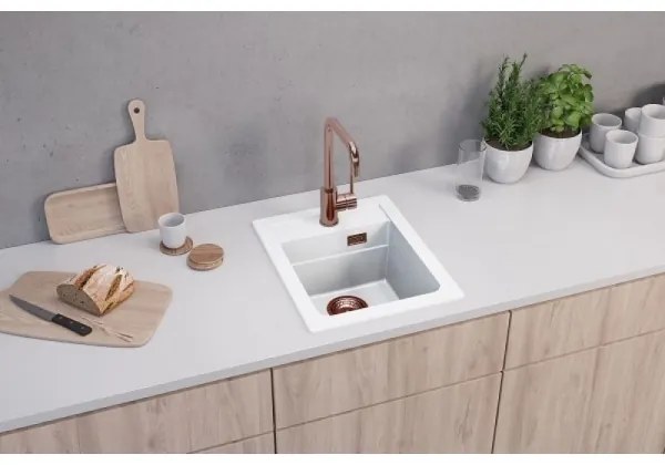 ALVEUS 1139079 - Mosogató ATROX 50x40 cm gránit/fehér