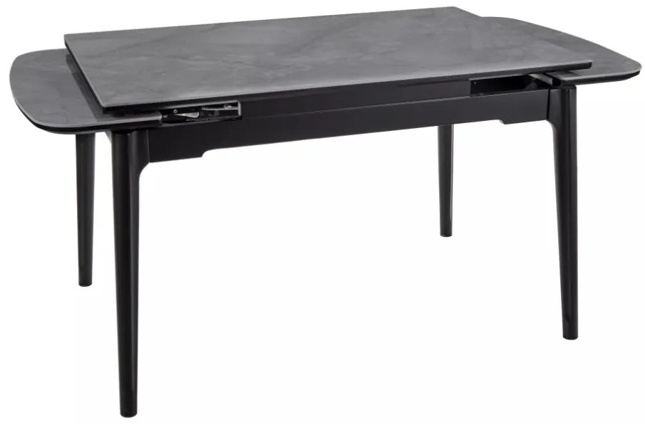 Sento bővíthető étkezőasztal szürke/fekete 120-180cm