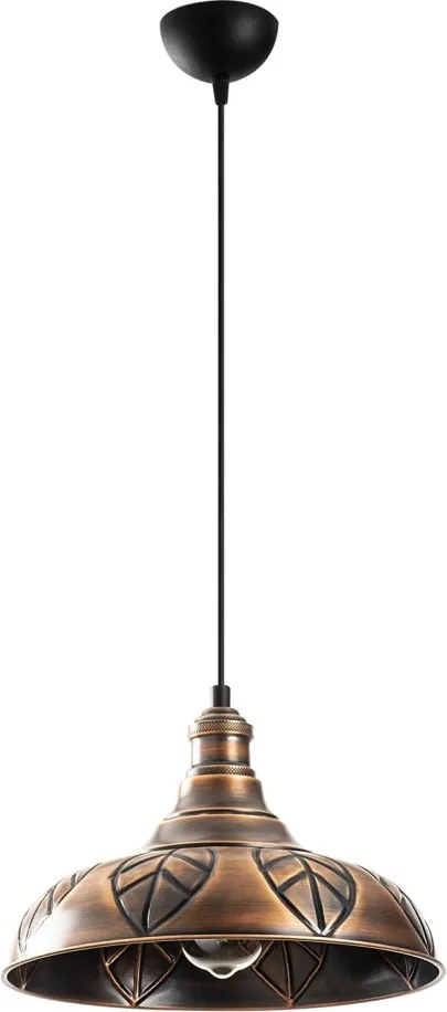 Sağlam 3714 réz fém függőlámpa, Ø32 cm