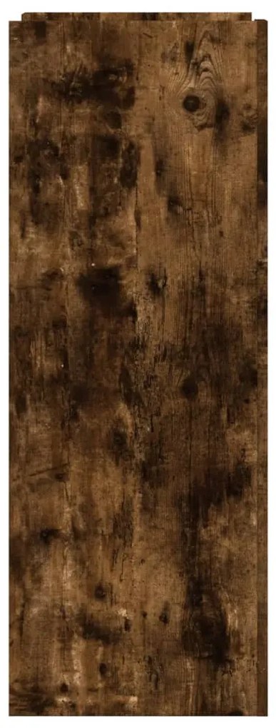 füstös tölgy színű szerelt fa cipőszekrény 74,5 x 37,5 x 100 cm