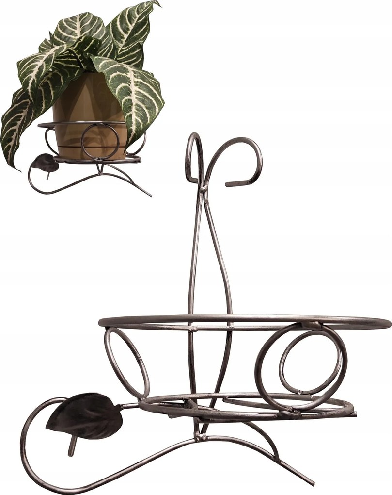 Virágtartó falra fém loft virágtartó