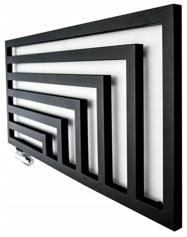 Regnis Kreon Zenit, futoelem 1200x550 mm, 630W, fekete matt, KZ120/55/BLACK/PD50