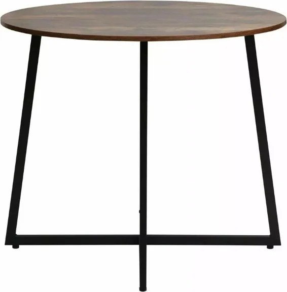 AKCIÓ Kerek étkezőasztal LUNA 90 cm, rusztikus barna II. osztály