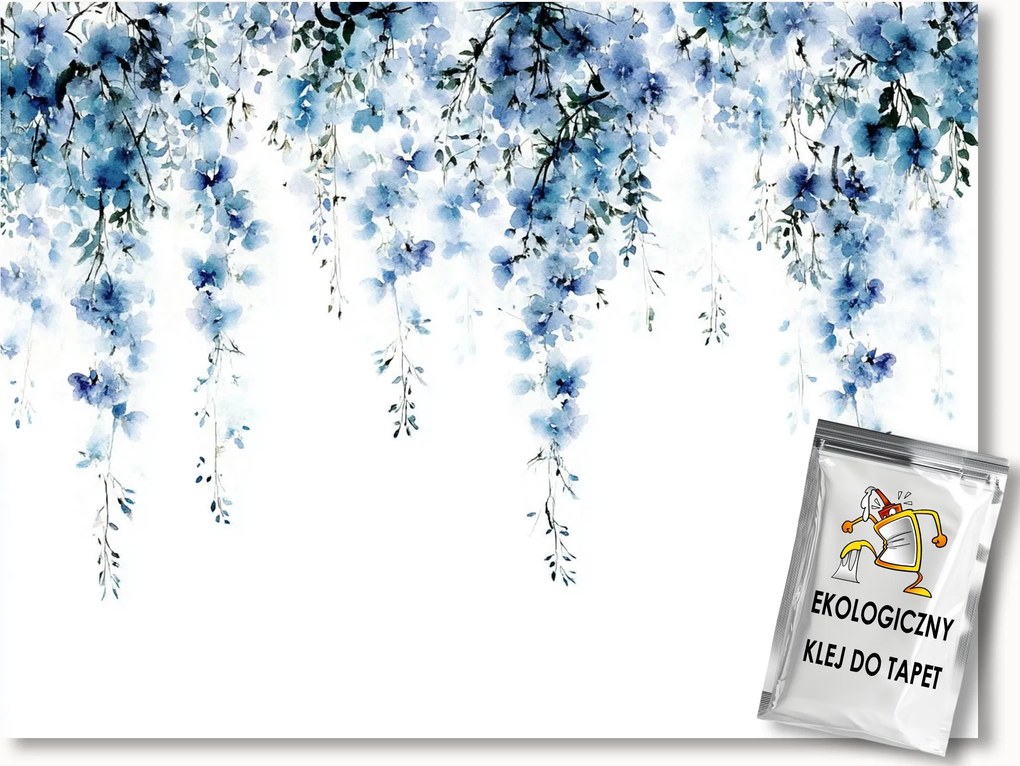 Fotótapéta Flizelina Akvarell Természet Kert Virágok Wisteria 150x105 ragasztó