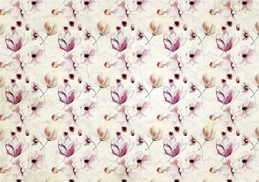 Fotótapéta Virágok Vintage Pasztell Elegancia a nappaliba 250x175 +ragasztó