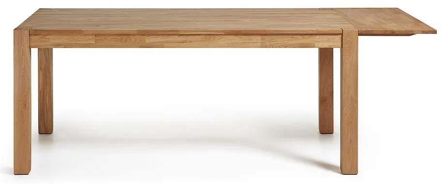 Bővíthető tölgyfa étkezőasztal 140 x 90 cm - Kave Home