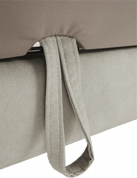 Sarokülőgarnitúra, szürke-bézs taupe, jobbos, FABIA