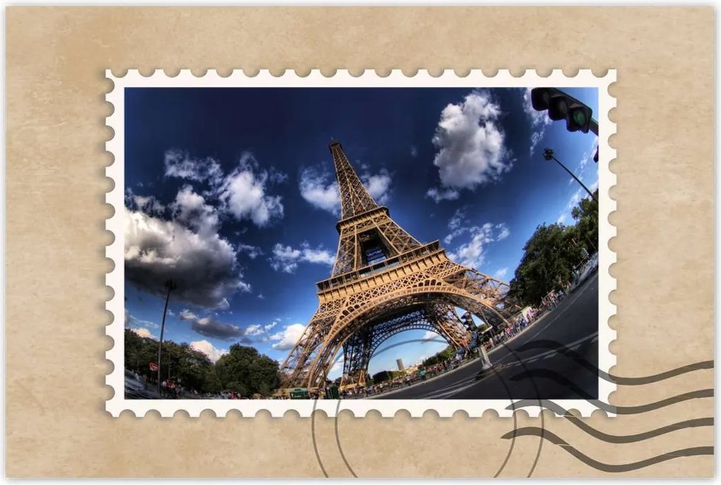 Poszterek 90x60 Eiffel-torony Párizsban