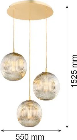 Argon PALOMA 6312 Függőlámpa 3x15W/E27 IP20