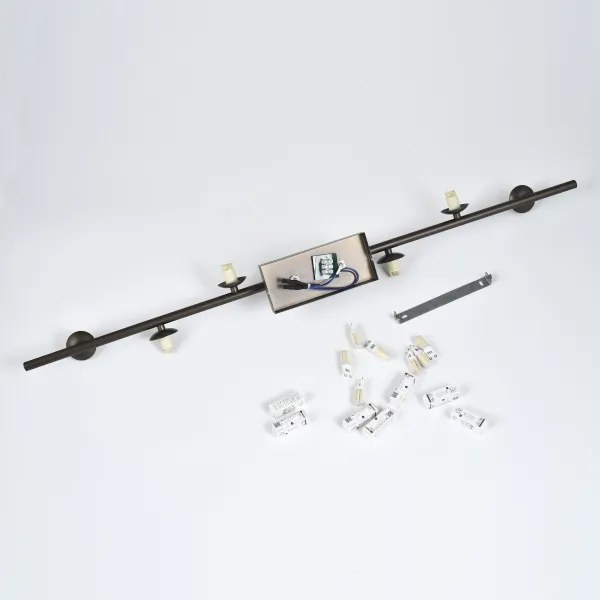 Brilagi - LED felületre szerelt csillár MILLA 7xG9/3W/230V barna/füstbarna
