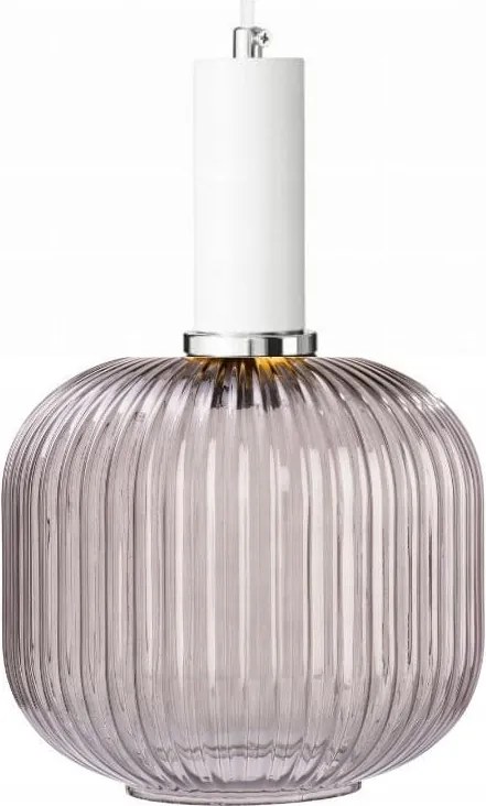 Moderna grafit üveg függőlámpa fehér függesztéssel