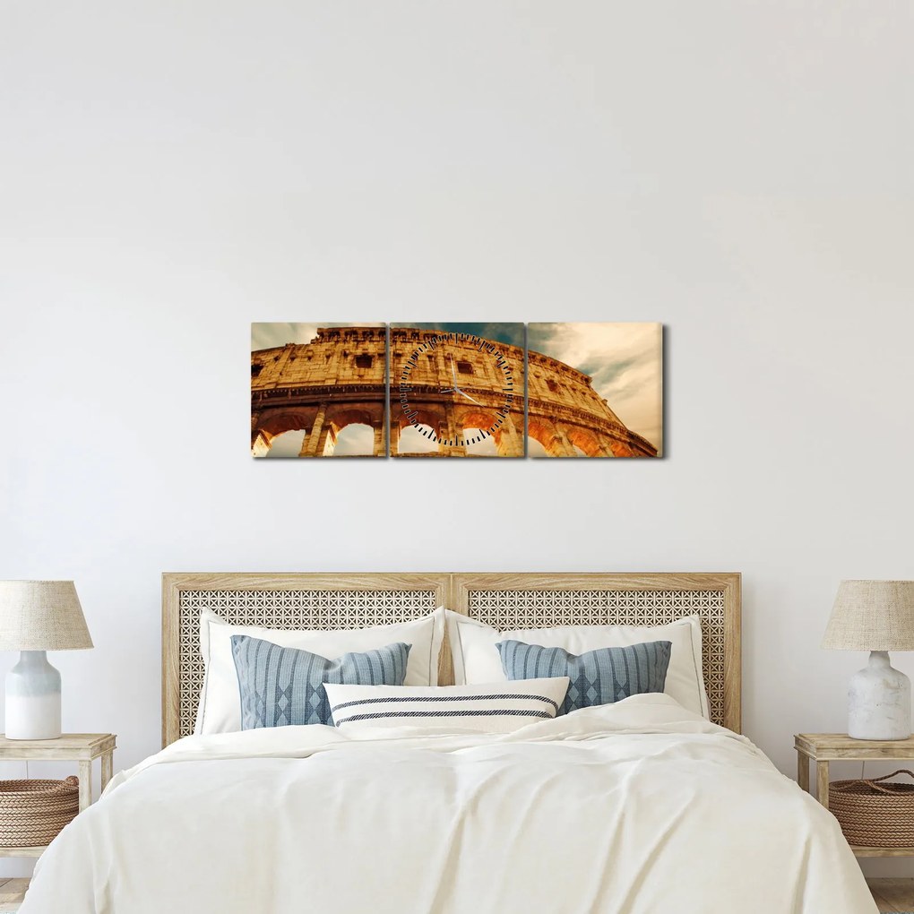 Kép - Római Colosseum (órával) (90x30 cm)