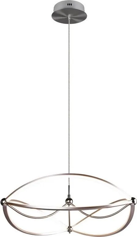 TRIO 321210107 CHARIVARI Modern Led Függesztett Lámpa Ezüst LED IP20
