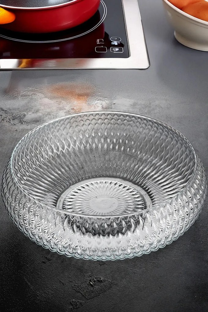 26 cm üveg salátástál