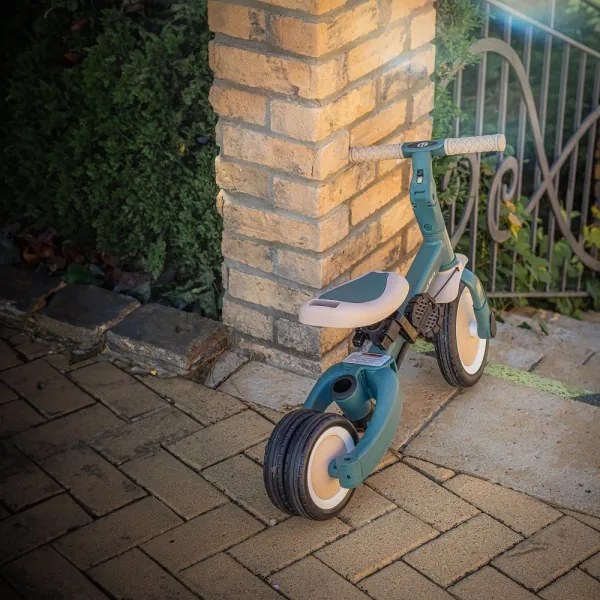 PETITE&MARS - Gyermek tricikli 5in1 TURBO Misty Green