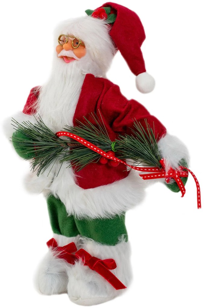 Tutumi, Mikulás karácsonyi figura 30cm 301251, fehér-piros-zöld, CHR-08900
