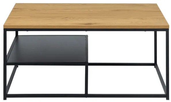 Dohányzóasztal CORA tölgy/fekete