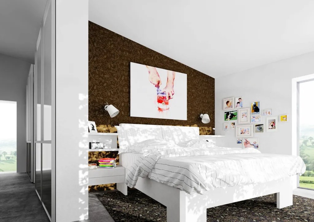 RENDL JERSEY nástěnná bílá chrom 230V LED E27 15W