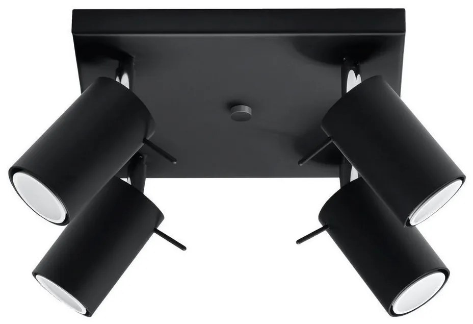 Brilagi -  LED Spotlámpa ASMUS 4xGU10/7W/230V fekete