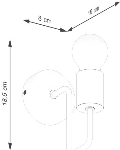 Sollux SL.1664 - Fali lámpa TIMBO 1xE27/15W/230V fehér/bézs/bükkfa