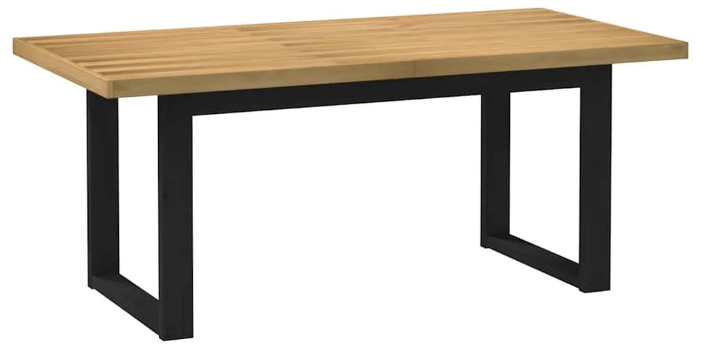 Étkezőasztal NOAIN U-alakú lábak 180x90x75 cm tömörfa fenyőfa