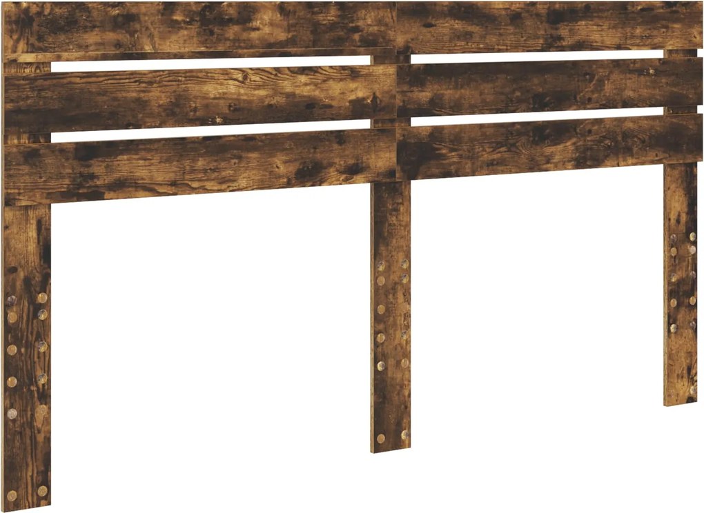 vidaXL Fejtámla Füstölt tölgy 180 cm Faanyag