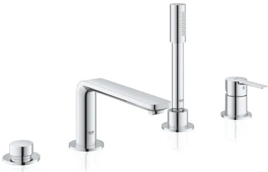 GROHE 19577001 - LINEARE négylyukas kádcsaptelep kombináció, fényes króm