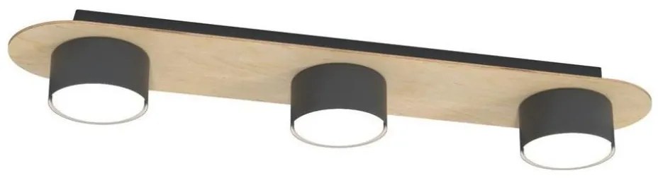 Mennyezeti lámpa DIAZ 3xGX53/12W/230V fekete/barna