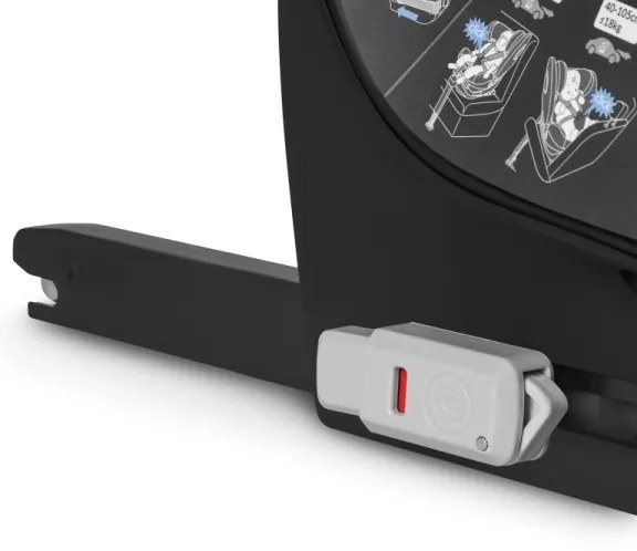 Lionelo - Forgatható autósülés alappal BRAAM i-Size 40-150 cm Kőszürke